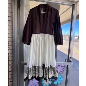 Vintage 1970's Herman Marcus long sleeve dress size 10